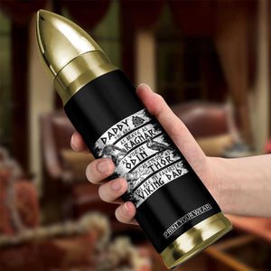 Viking Dad Bullet Tumbler As Brave As Ragnar As Wise As Odin As Strong As Thor TS09 Print Your Wear