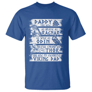 Viking Dad T Shirt As Brave As Ragnar As Wise As Odin As Strong As Thor TS09 Royal Blue Print Your Wear