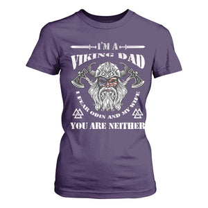 Viking Dad T Shirt For Women I Fear Odin And My Wife TS09 Purple Print Your Wear