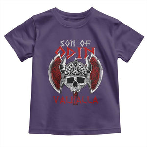 Viking Toddler T Shirt Son Of Odin VALHALLA Norse Mythology TS09 Purple Print Your Wear