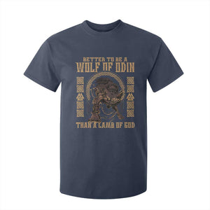 Viking T Shirt For Kid Better To Be Wolf Of Odin Norse Mythology TS09 Navy Print Your Wear