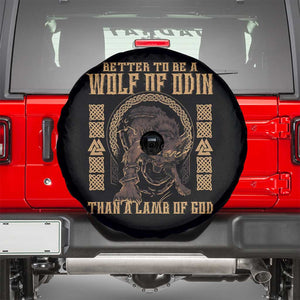 Viking Spare Tire Cover Better To Be Wolf Of Odin Norse Mythology TS09 Black Print Your Wear