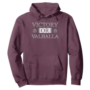 Viking Hoodie Victory Or Valhalla Norse Mythology TS09 Maroon Print Your Wear