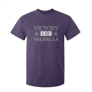 Viking T Shirt For Kid Victory Or Valhalla Norse Mythology TS09 Purple Print Your Wear