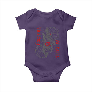 Viking Victory Or Valhalla Baby Onesie Norse Mythology TS09 Purple Print Your Wear