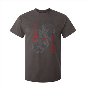 Viking Victory Or Valhalla T Shirt For Kid Norse Mythology TS09 Dark Chocolate Print Your Wear
