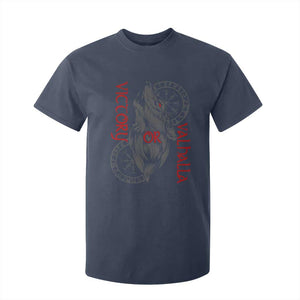 Viking Victory Or Valhalla T Shirt For Kid Norse Mythology TS09 Navy Print Your Wear