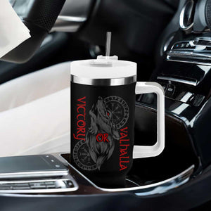 Viking Victory Or Valhalla Tumbler With Handle Norse Mythology TS09 Print Your Wear