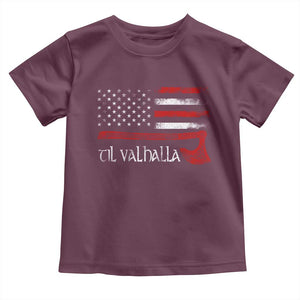 Viking Til Valhalla Toddler T Shirt TS09 Maroon Print Your Wear