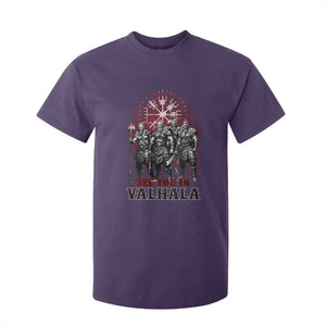 Viking Warrior T Shirt For Kid See You In Valhalla TS09 Purple Print Your Wear