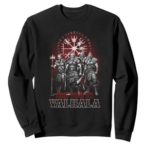 Viking Warrior Sweatshirt See You In Valhalla TS09 Black Print Your Wear