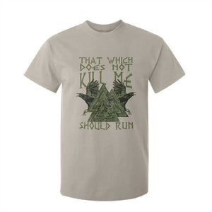 Viking T Shirt For Kid That Which Does Not Kill Me Should Run Valknut TS09 Sand Print Your Wear