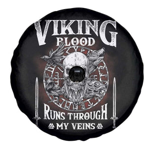 Viking Blood Runs Through My Veins Spare Tire Cover TS09 Print Your Wear