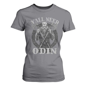 Viking T Shirt For Women Y'all Need Odin TS09 Charcoal Print Your Wear