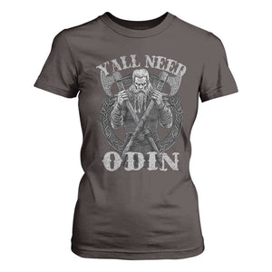 Viking T Shirt For Women Y'all Need Odin TS09 Dark Chocolate Print Your Wear