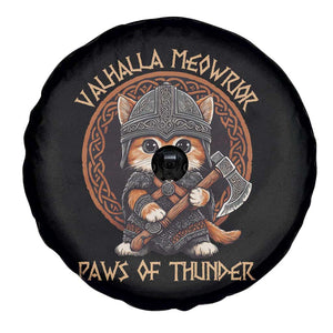 Viking Cat Spare Tire Cover Norse Mythology Cat Warrior TS09 Print Your Wear