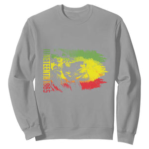 Juneteenth 1865 African American Lion King Sweatshirt TS09 Sport Gray Print Your Wear