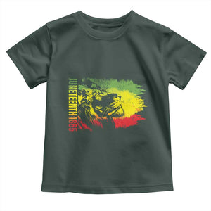 Juneteenth Toddler T Shirt Lion King 1865 African American TS09 Dark Forest Green Print Your Wear