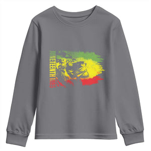 Juneteenth Youth Sweatshirt Lion King 1865 African American TS09 Charcoal Print Your Wear