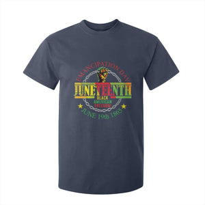 Juneteenth 1865 T Shirt For Kid Emancipation Day Black American Freedom Melanin Pride TS09 Navy Print Your Wear