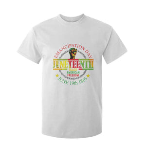 Juneteenth 1865 T Shirt For Kid Emancipation Day Black American Freedom Melanin Pride TS09 White Print Your Wear
