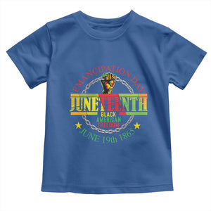 Juneteenth 1865 Toddler T Shirt Emancipation Day Black American Freedom Melanin Pride TS09 Royal Blue Print Your Wear