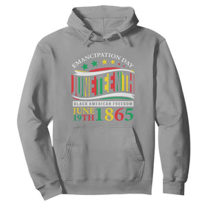 Juneteenth Hoodie Emancipation Day Black American Freedom June 19th 1865 TS09 Sport Gray Print Your Wear