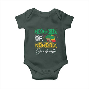 Property Of Nobody Melanin Black Freedom Baby Onesie TS09 Print Your Wear