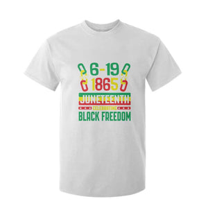 Juneteenth T Shirt For Kid Celebrating Black Freedom 1865 TS09 White Print Your Wear