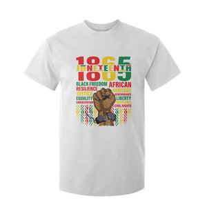 Juneteenth 1865 T Shirt For Kid Black Freedom African Resilience Remembrance TS09 White Print Your Wear