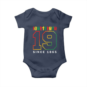 Melanin Black Freedom Juneteenth 1865 Baby Onesie TS09 Navy Print Your Wear