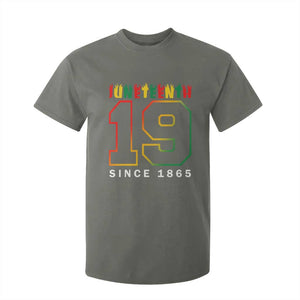Melanin Black Freedom Juneteenth 1865 T Shirt For Kid TS09 Military Green Print Your Wear