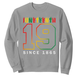 Juneteenth Sweatshirt 19th 1865 Melanin Black Freedom TS09 Sport Gray Print Your Wear
