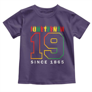 Melanin Black Freedom Juneteenth 1865 Toddler T Shirt TS09 Purple Print Your Wear