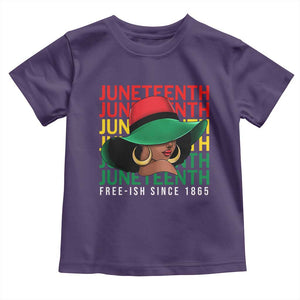 Juneteenth Toddler T Shirt Freeish Since 1865 Black Women Pride Melanin TS09 Purple Print Your Wear