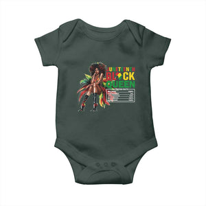 Juneteenth Baby Onesie Black Queen Nutritional Facts TS09 Print Your Wear