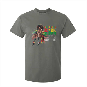 Juneteenth T Shirt For Kid Black Queen Nutritional Facts TS09 Military Green Print Your Wear