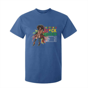 Juneteenth T Shirt For Kid Black Queen Nutritional Facts TS09 Royal Blue Print Your Wear