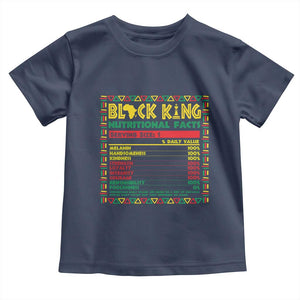 Juneteenth Toddler T Shirt Black King Nutritional Facts African American Dad Men TS09 Navy Print Your Wear