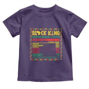 Juneteenth Toddler T Shirt Black King Nutritional Facts African American Dad Men TS09 Purple Print Your Wear