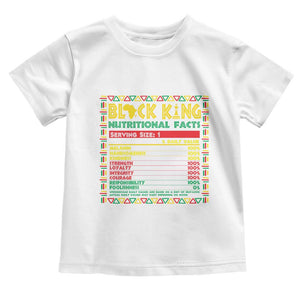 Juneteenth Toddler T Shirt Black King Nutritional Facts African American Dad Men TS09 White Print Your Wear