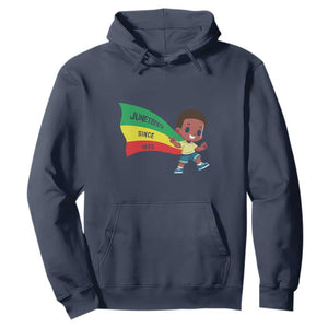 Juneteenth 1865 Cool Melanin Black Boys Kids Hoodie TS09 Navy Print Your Wear
