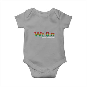 Juneteenth We Out Harriet Tubman Quotes Baby Onesie TS09 Sport Gray Print Your Wear