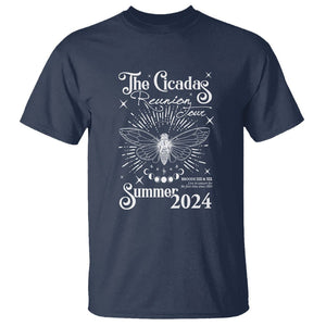 The Cicada Reunion U.S Tour 2024 T Shirt Broods XIII & XIX Cicadas Concert Fest TS09 Navy Print Your Wear