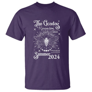 The Cicada Reunion U.S Tour 2024 T Shirt Broods XIII & XIX Cicadas Concert Fest TS09 Purple Print Your Wear