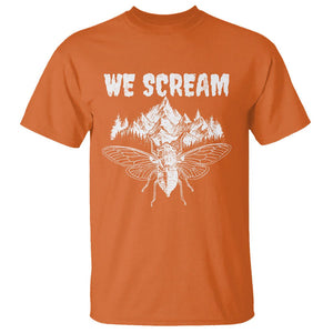 We Scream Funny Summer Cicada T Shirt TS09 Orange Print Your Wear