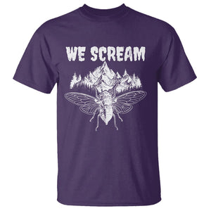 We Scream Funny Summer Cicada T Shirt TS09 Purple Print Your Wear
