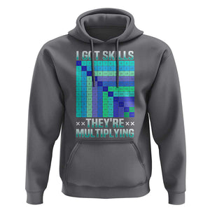 Math Lover Hoodie I Got Skills They're Multiplying TS09 Charcoal Print Your Wear