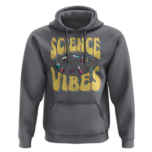 Science Vibes Back To School Retro Groovy Teacher Hoodie TS09 Charcoal Print Your Wear