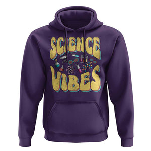 Science Vibes Back To School Retro Groovy Teacher Hoodie TS09 Purple Print Your Wear